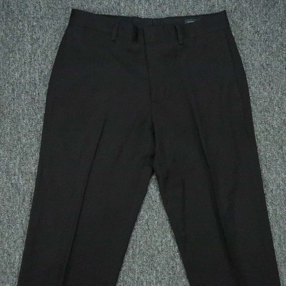 Banana Republic Pants Mens 30x30 Black Straight Lanaficio Wool Trouser